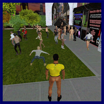 Gay virtual world Uther Boystown holds a KCA fund raiser!