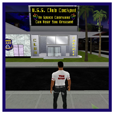 Gay virtual night club located in the gay virtual world Uther Boystown